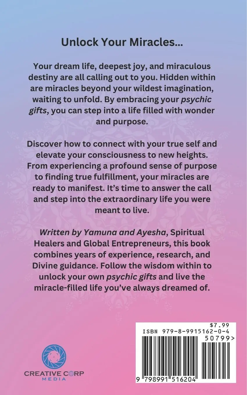 Rückseite: 9798991516204 | The Art Of Miracles | Unlock Your Psychic Gifts To Transform Your Life