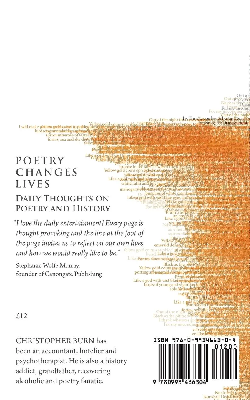 Rückseite: 9780993466304 | Poetry Changes Lives | Daily Thoughts on Poetry and History | Burn