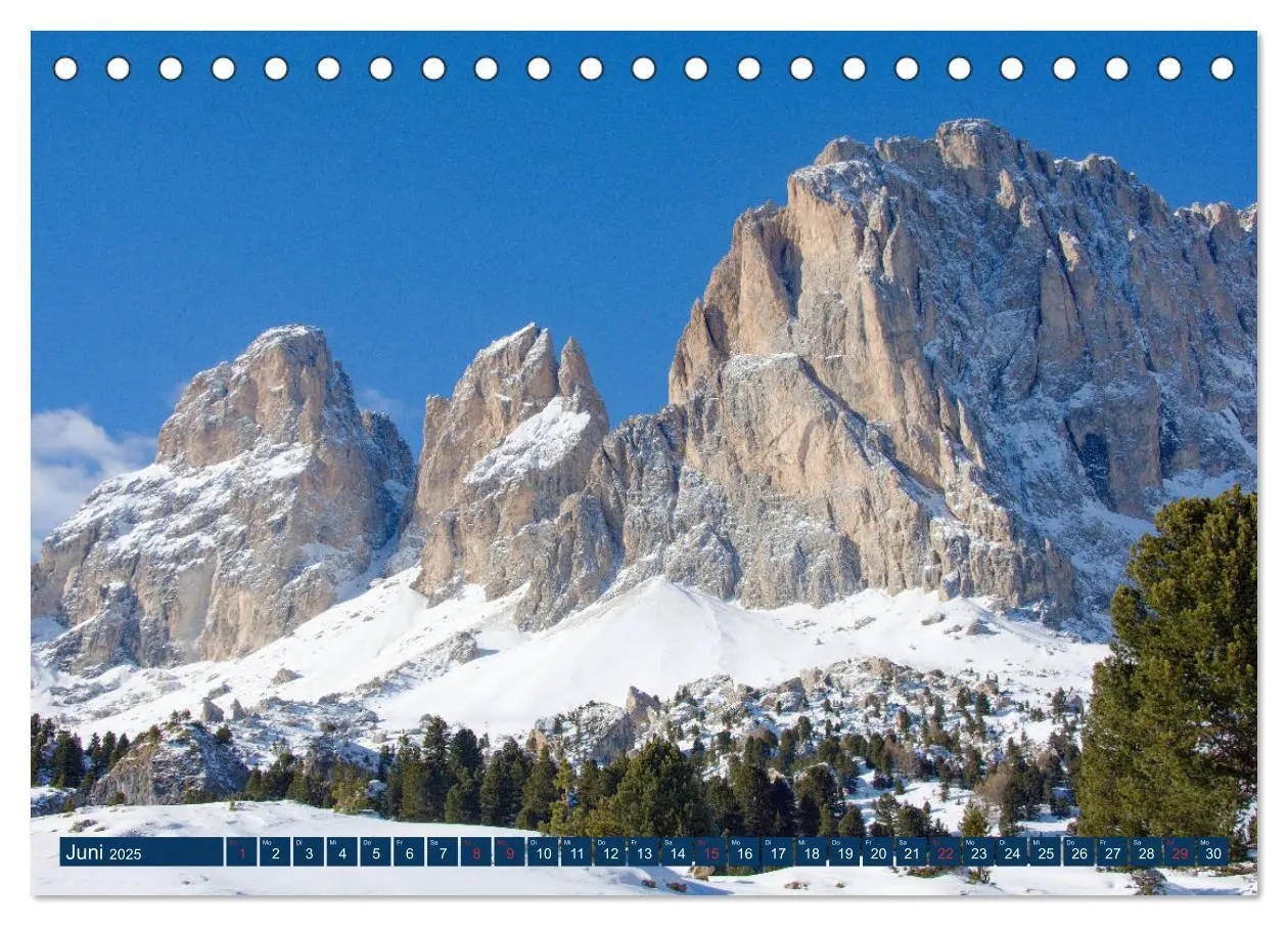 Bild: 9783435246304 | Sella Ronda (Tischkalender 2025 DIN A5 quer), CALVENDO Monatskalender