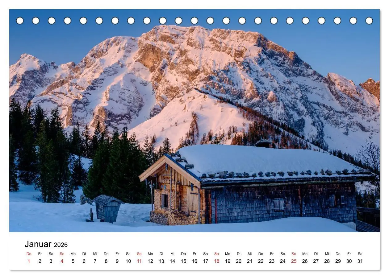 Bild: 9783457646304 | Berchtesgadener Berge im Licht (Tischkalender 2026 DIN A5 quer),...