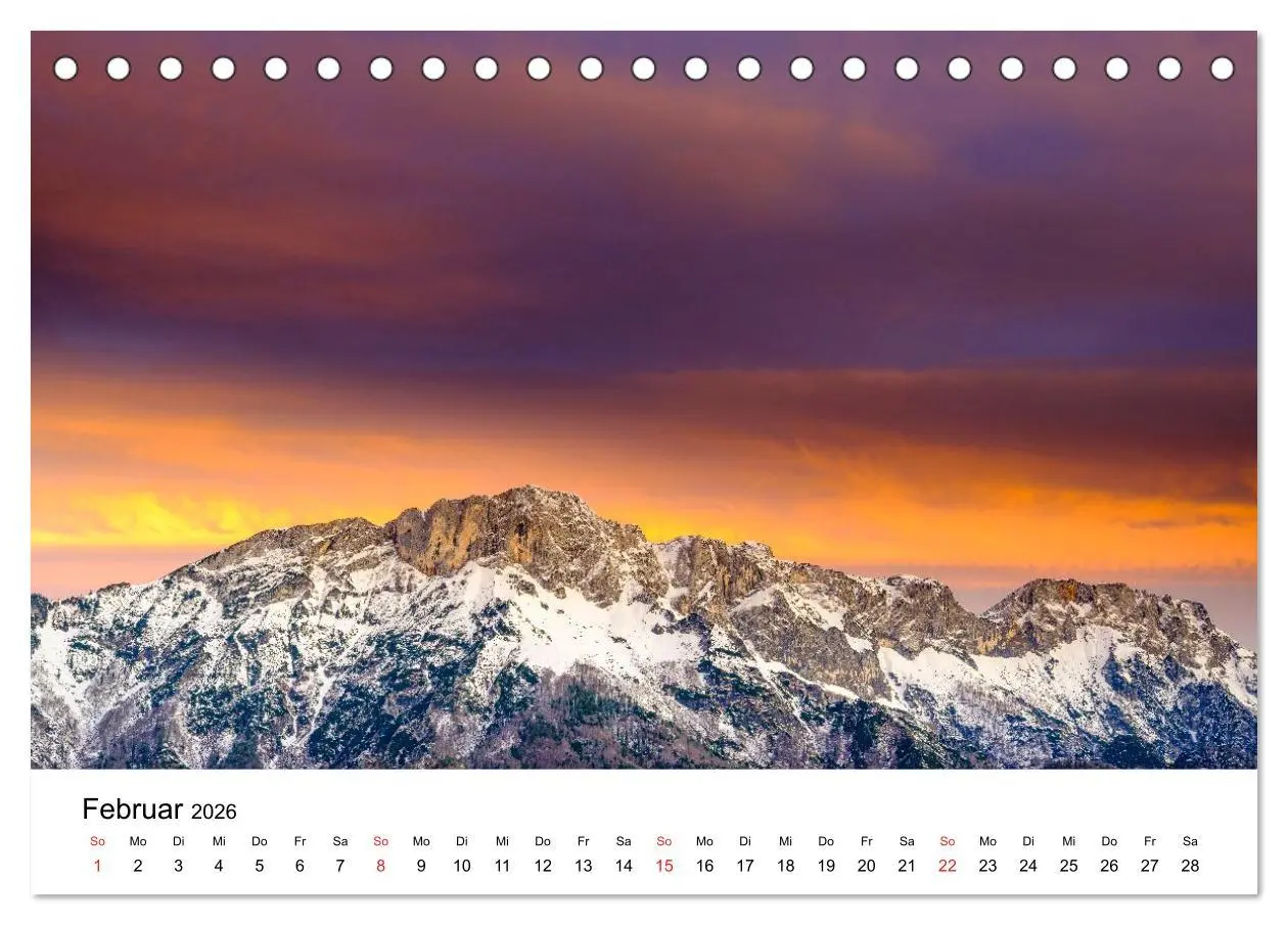 Bild: 9783457646304 | Berchtesgadener Berge im Licht (Tischkalender 2026 DIN A5 quer),...