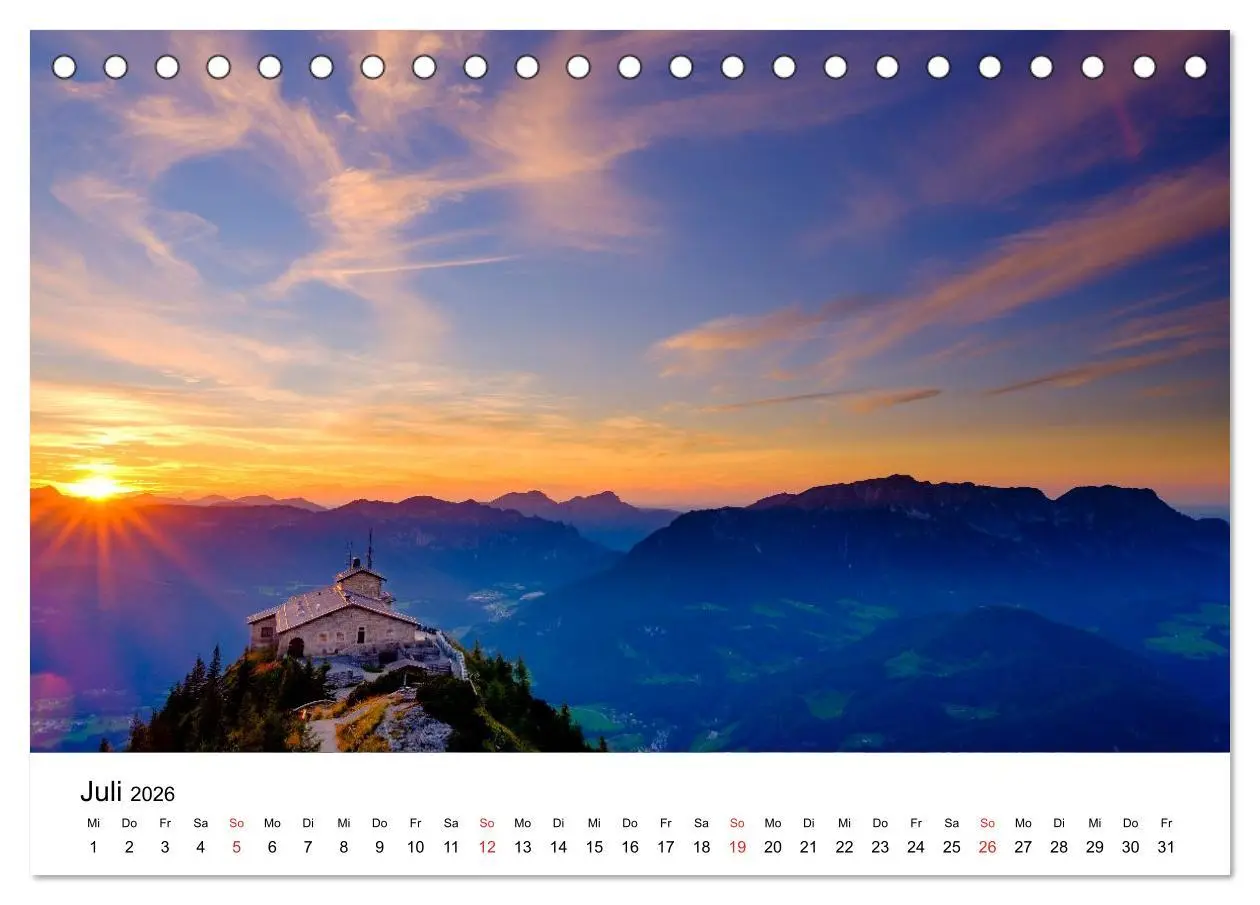 Bild: 9783457646304 | Berchtesgadener Berge im Licht (Tischkalender 2026 DIN A5 quer),...