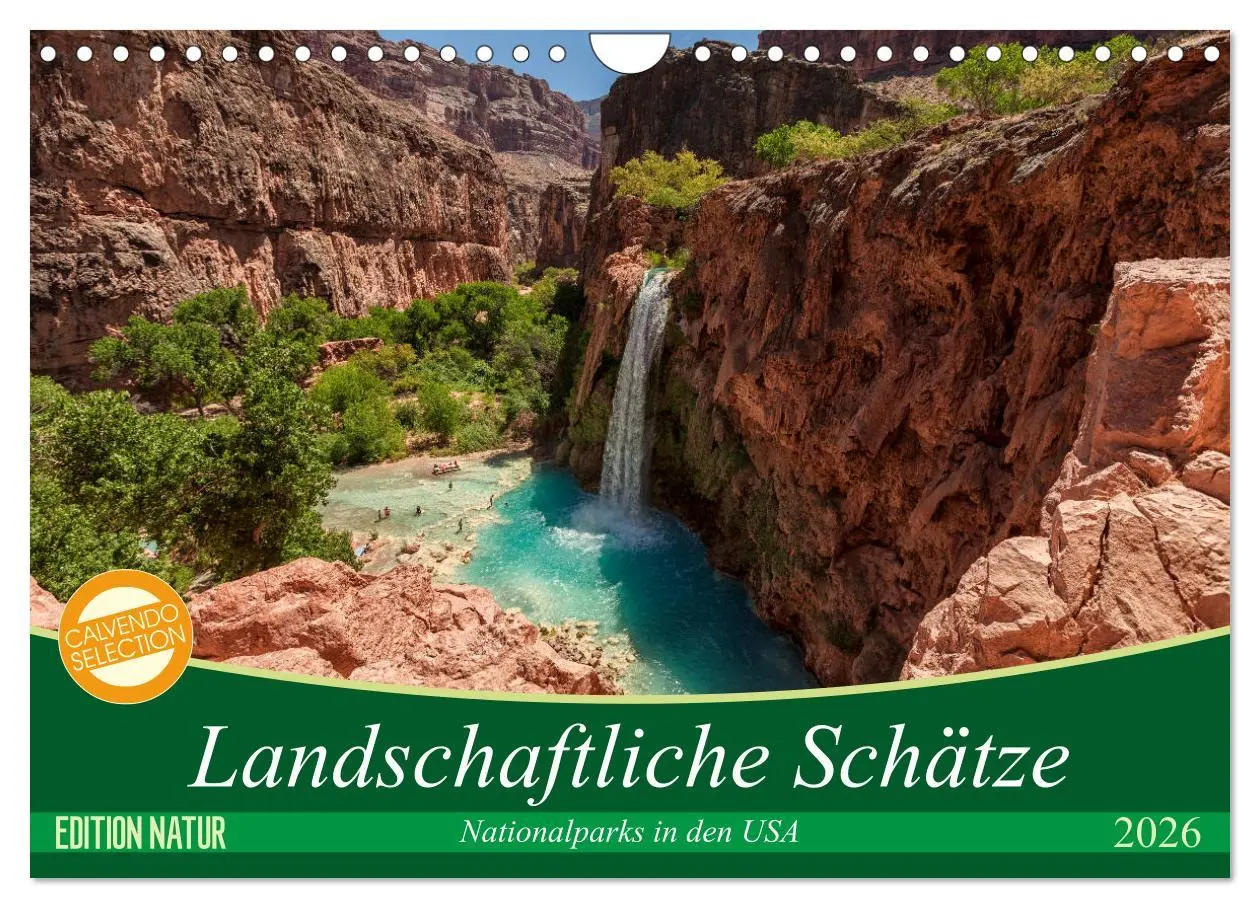 Cover: 9783457886304 | Landschaftliche Schätze (Wandkalender 2026 DIN A4 quer), CALVENDO...