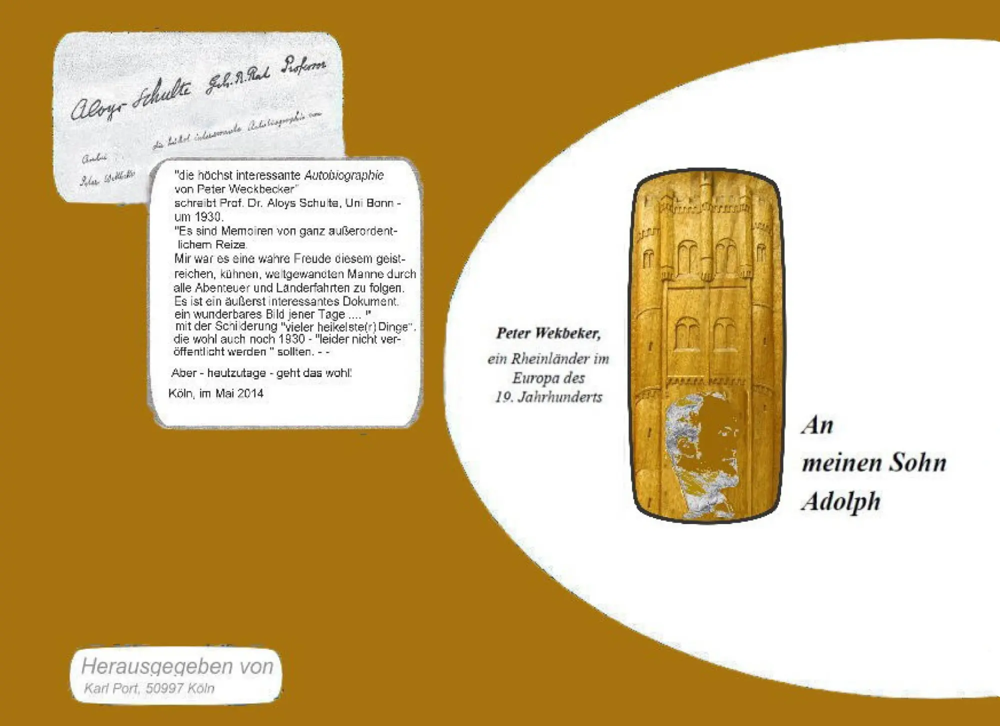 Cover: 9783735766304 | Peter Wekbeker - An meinen Sohn Adolph | eine Autobiographie | Port