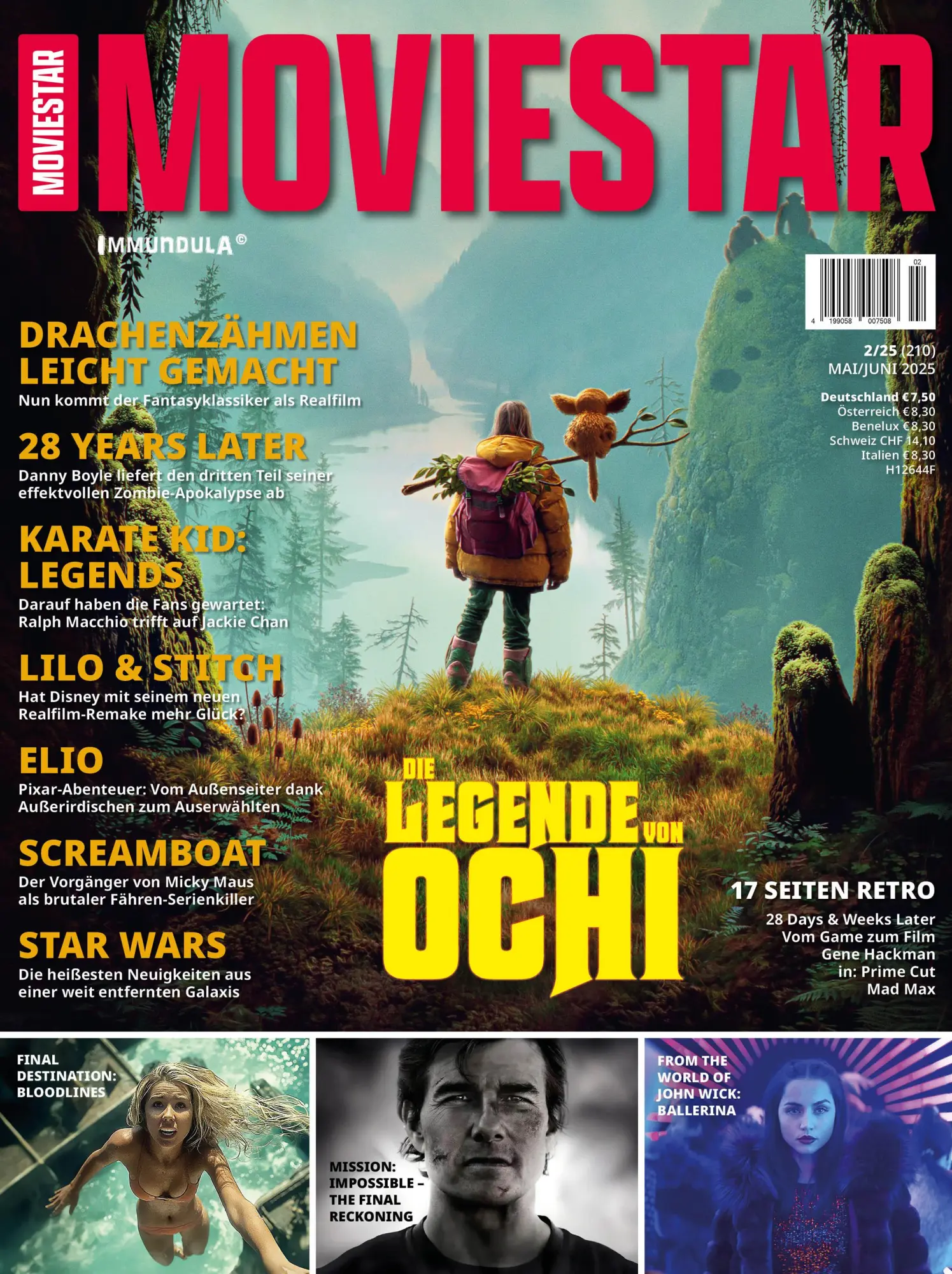 Cover: 9783959366304 | MOVIESTAR Ausgabe Mai/Juni 2025 (#210) | Björn Sülter (u. a.) | 2025