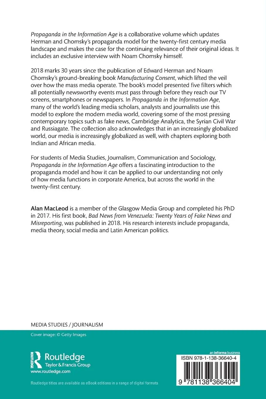 Rückseite: 9781138366404 | Propaganda in the Information Age | Still Manufacturing Consent | Buch