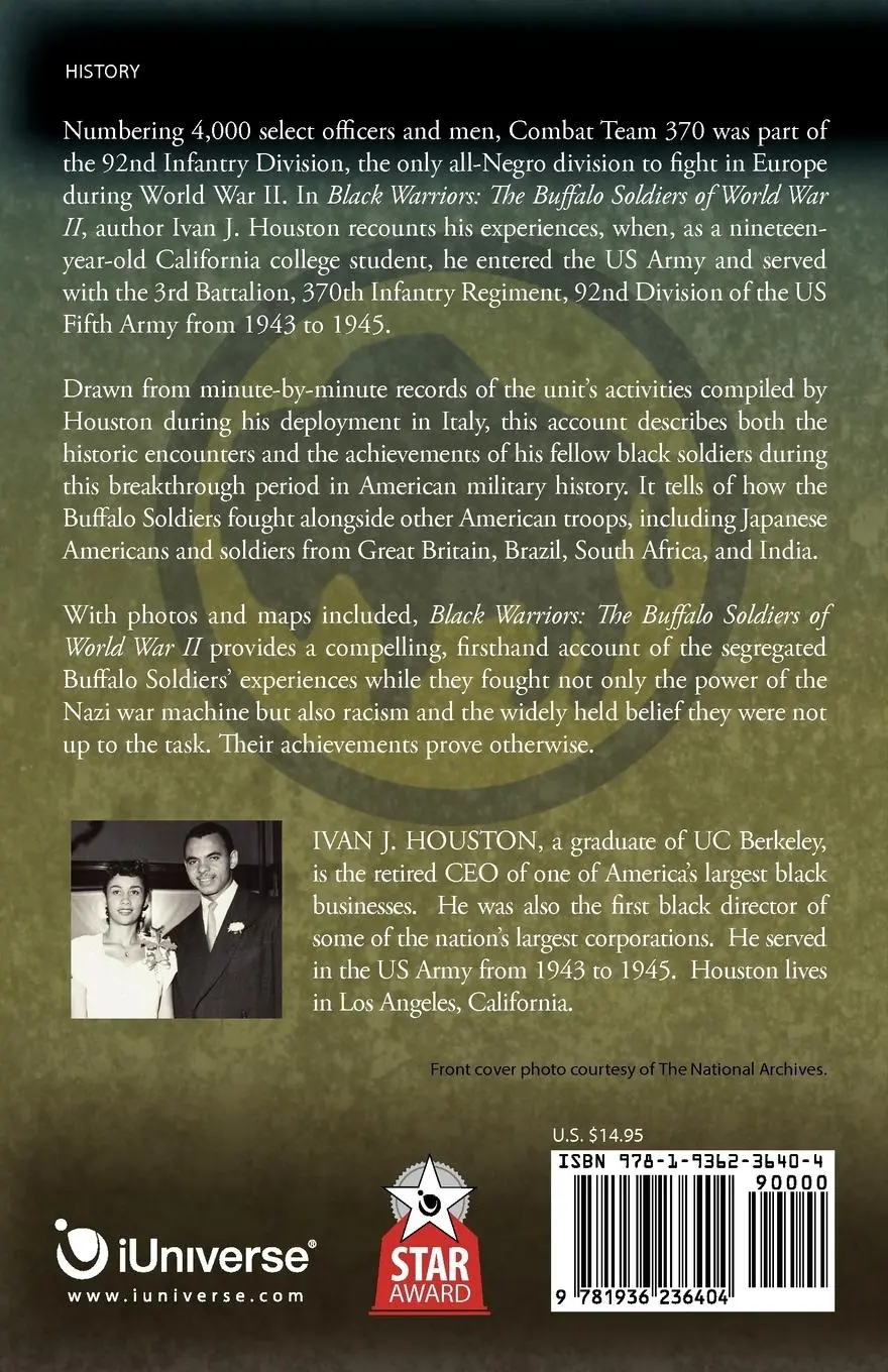 Rückseite: 9781936236404 | Black Warriors | Ivan J. Houston | Taschenbuch | Englisch | 2011