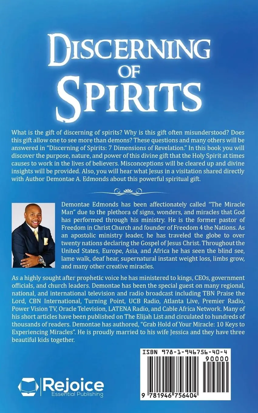 Rückseite: 9781946756404 | Discerning Of Spirits | Seven Dimensions Of Revelation | Edmonds