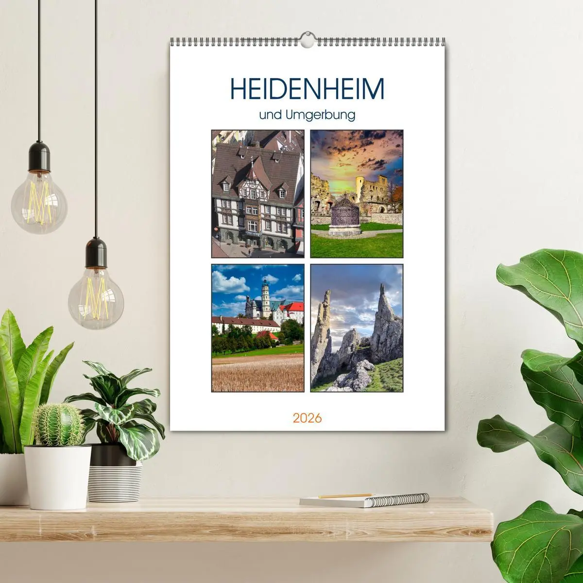Bild: 9783516346404 | Heidenheim und Umgebung (Wandkalender 2026 DIN A2 hoch), CALVENDO...