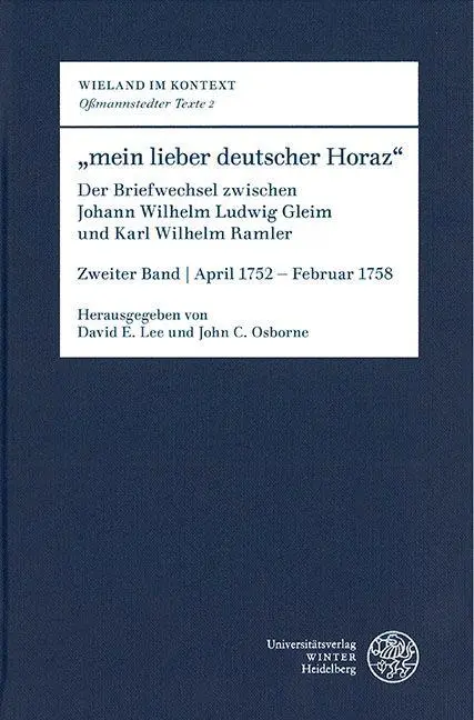 "mein lieber deutscher Horaz"