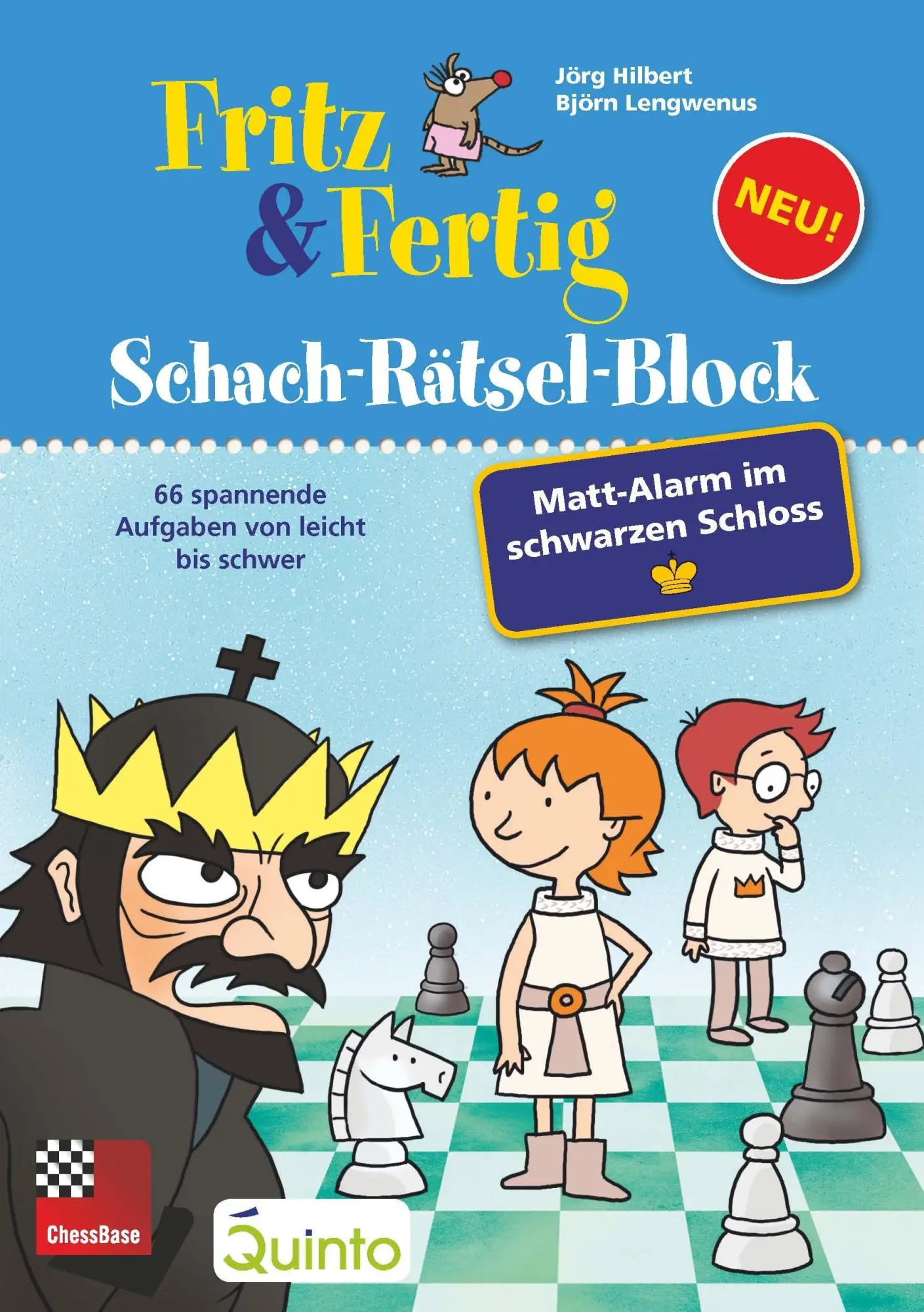 Cover: 9783866816404 | Fritz&amp;Fertig Schach-Rätselblock: Mattalarm im schwarzen Schloss | Buch