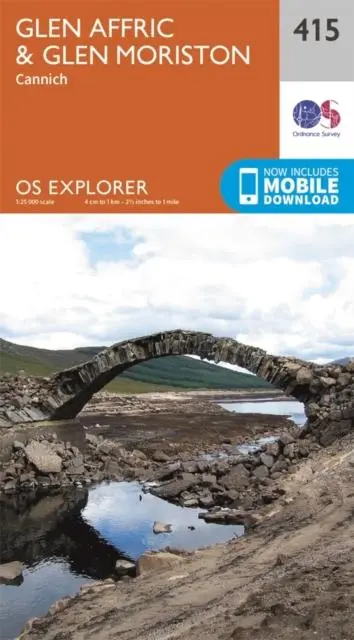 Cover: 9780319246504 | Glen Affric and Glen Moriston | Ordnance Survey | (Land-)Karte | 2015