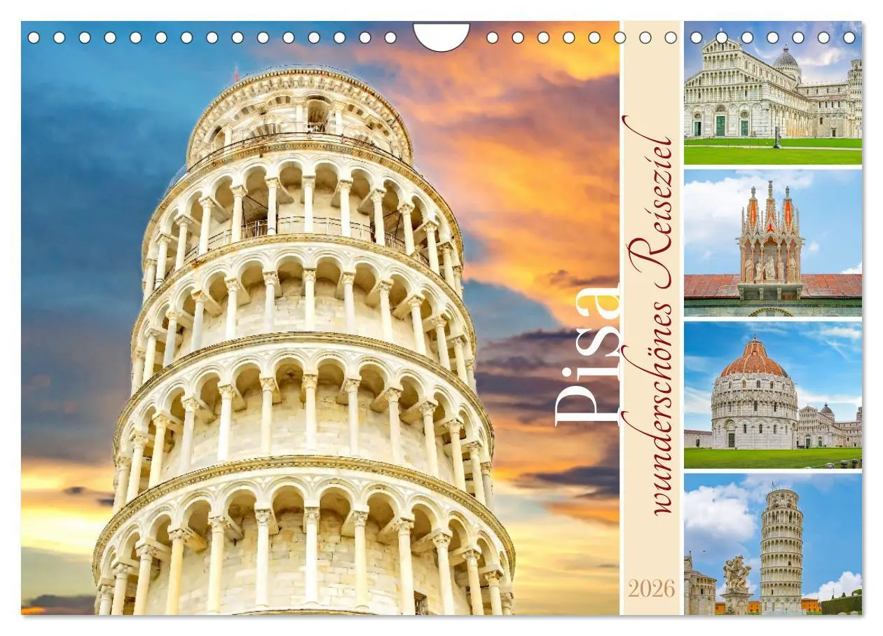 Cover: 9783457316504 | Pisa - wunderschönes Reiseziel (Wandkalender 2026 DIN A4 quer),...