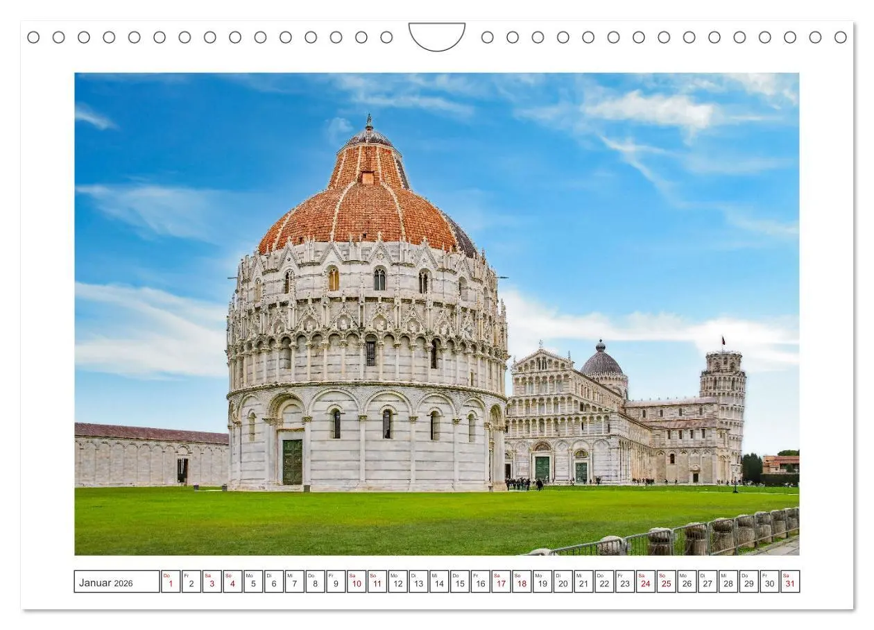 Bild: 9783457316504 | Pisa - wunderschönes Reiseziel (Wandkalender 2026 DIN A4 quer),...