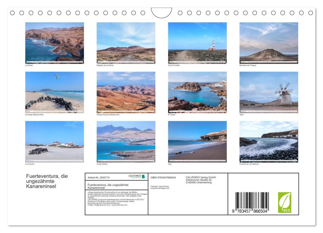 Bild: 9783457866504 | Fuerteventura, die ungezähmte Kanareninsel (Wandkalender 2026 DIN...