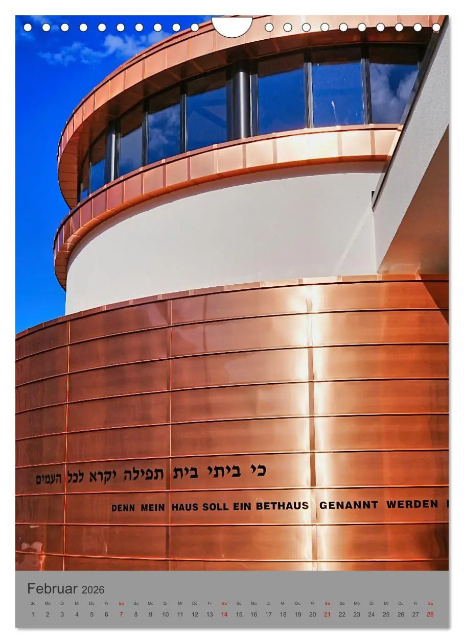 Bild: 9783516646504 | Neue Synagogen in Deutschland (Wandkalender 2026 DIN A4 hoch),...