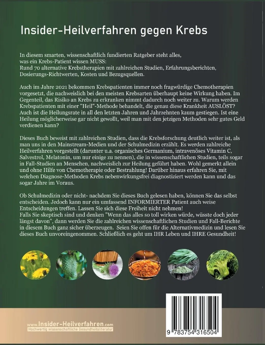 Rückseite: 9783754316504 | Insider-Heilverfahren gegen Krebs (4. Auflage 2021) | Meyer-Esch