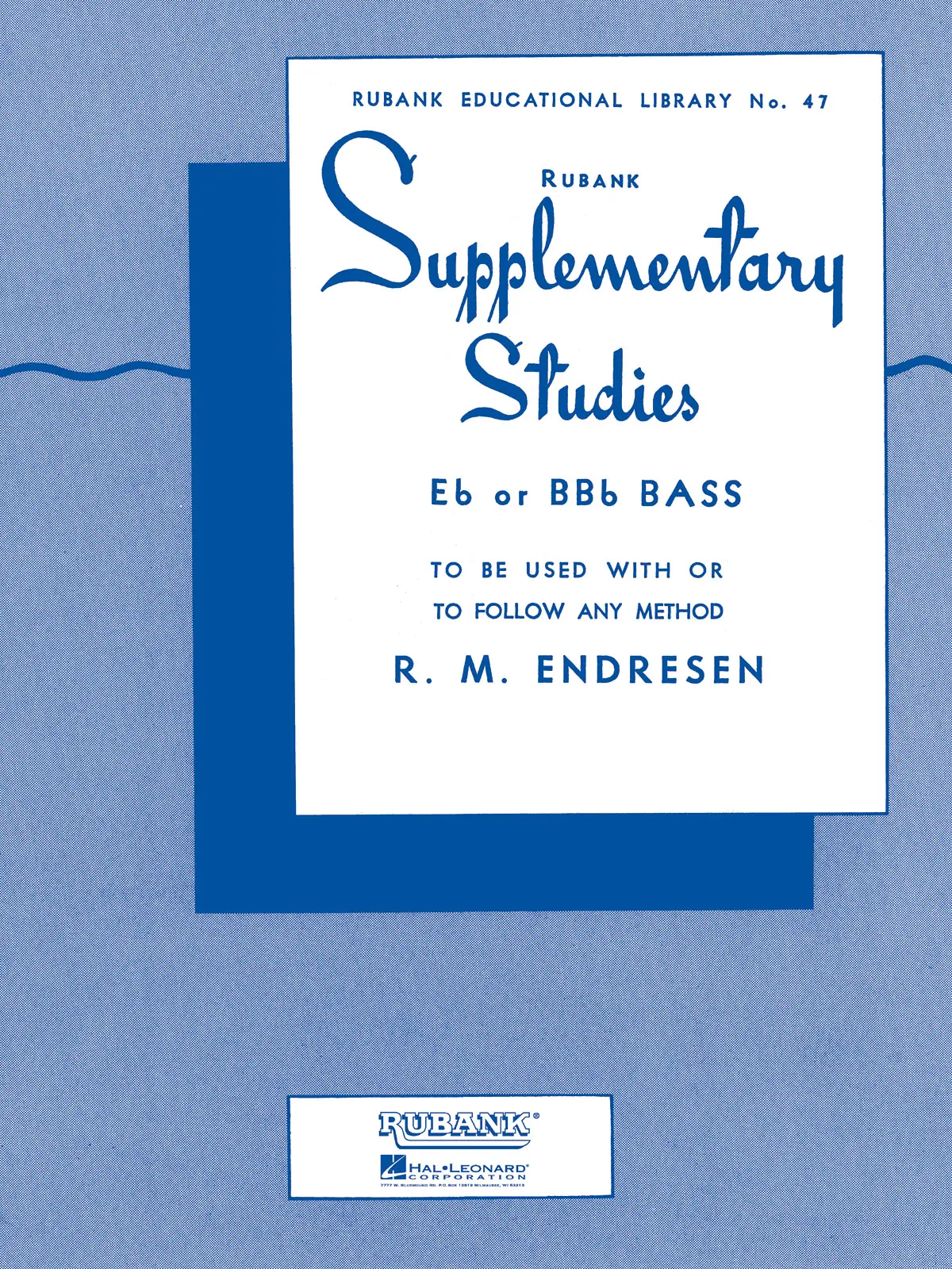 Cover: 73999706604 | Supplementary Studies | Bass/Tuba in C (B.C.) | R.M. Endresen | Buch