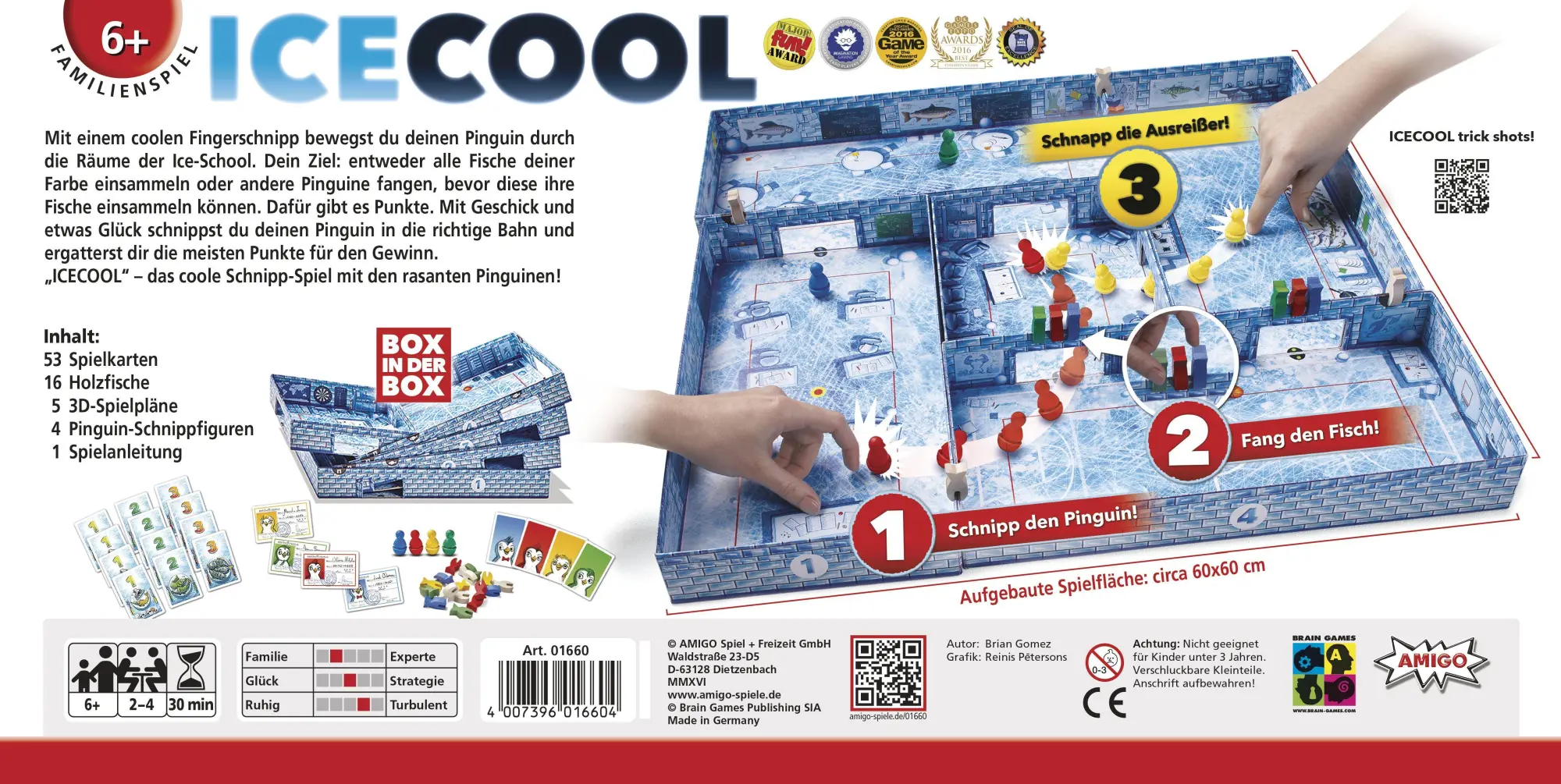 Bild: 4007396016604 | ICECOOL | AMIGO - Familienspiel | Brian Gomez | Spiel | Brettspiel