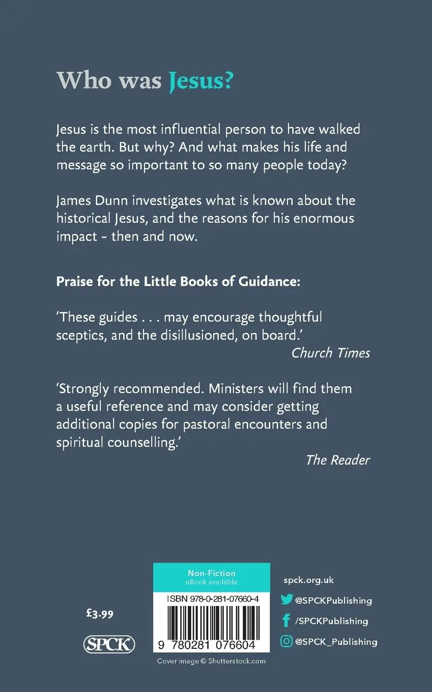Rückseite: 9780281076604 | Who was Jesus? | A Little Book Of Guidance | James D. G. Dunn | Buch