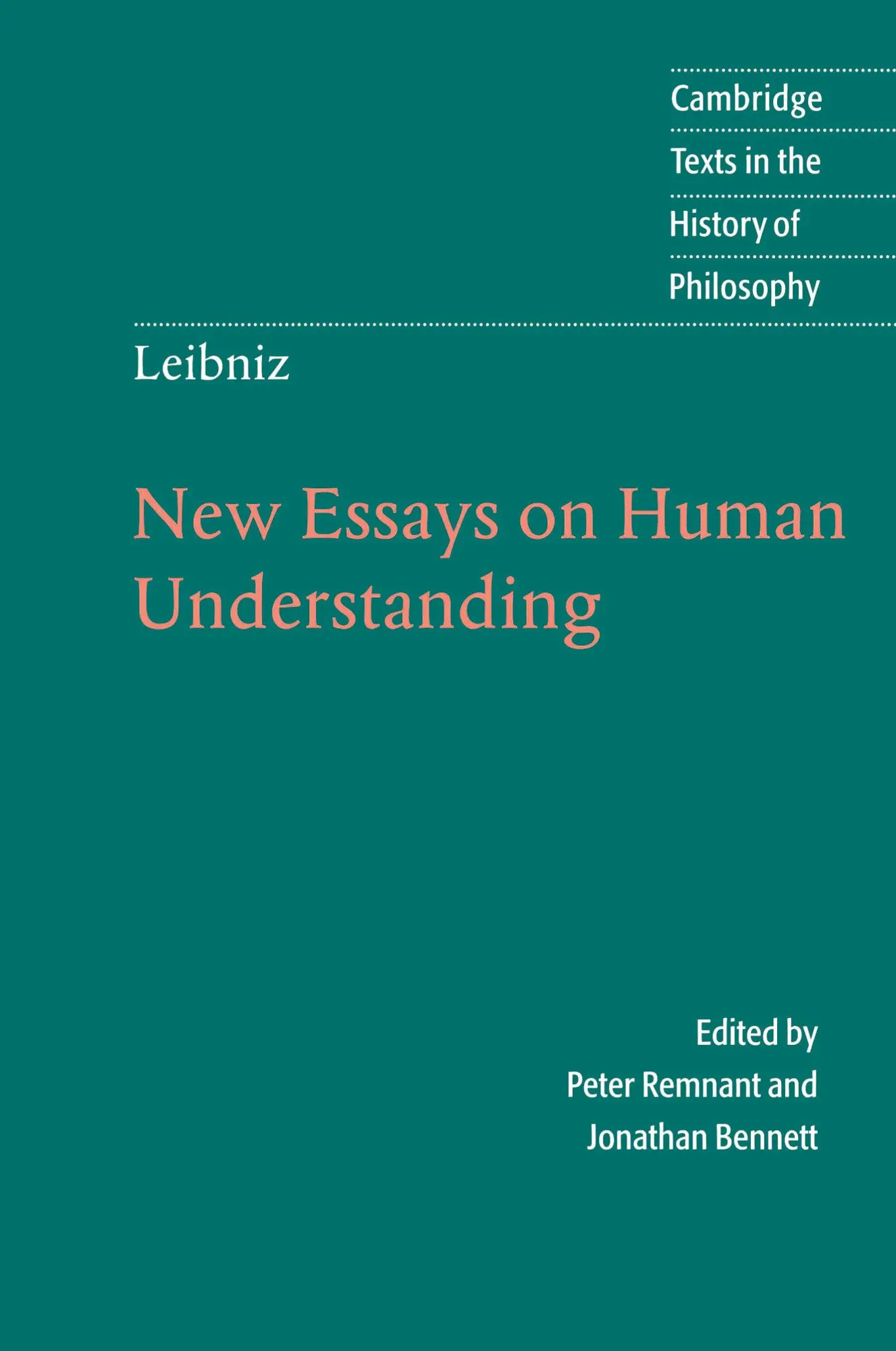 Cover: 9780521576604 | Leibniz | New Essays on Human Understanding | G. W. Leibniz (u. a.)