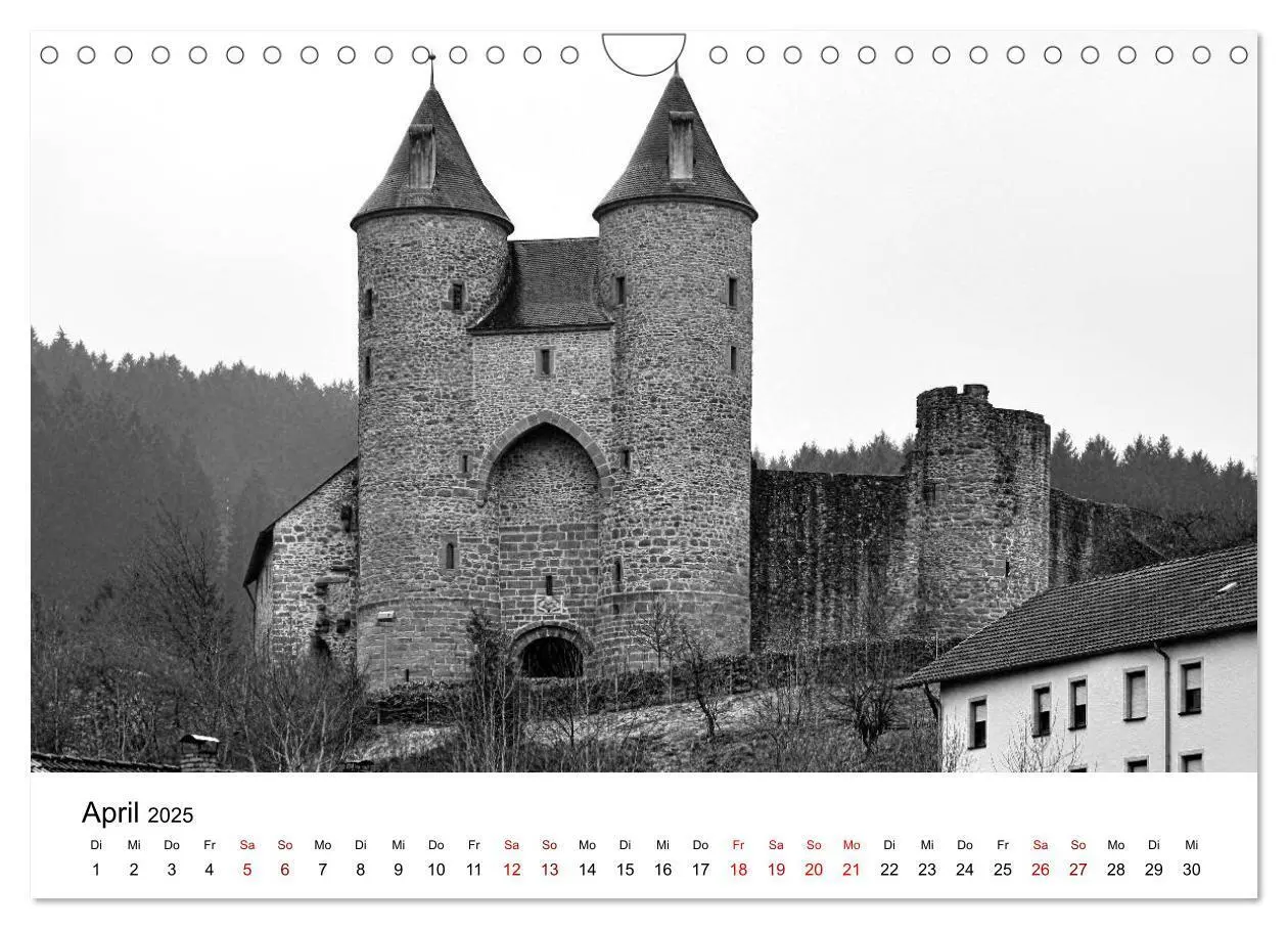 Bild: 9783435386604 | Burgen in schwarzweiß - Wie aus alten Zeiten (Wandkalender 2025 DIN...
