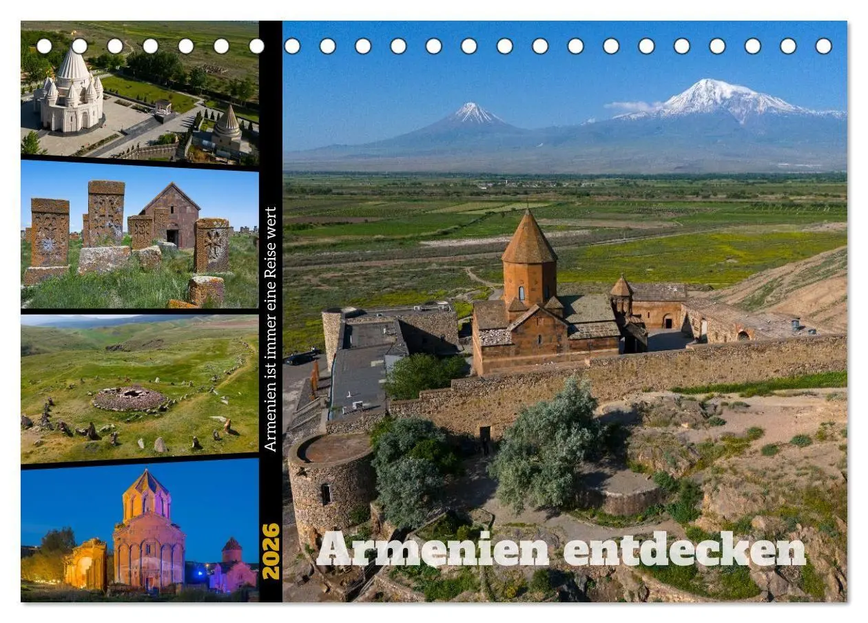 Cover: 9783516706604 | Armenien entdecken (Tischkalender 2026 DIN A5 quer), CALVENDO...