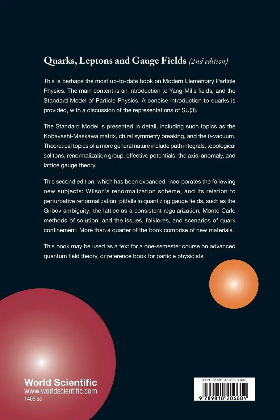 Rückseite: 9789810206604 | QUARKS, LEPTONS &amp; GAUGE (2ND ED) | Kerson Huang | Taschenbuch | 1992