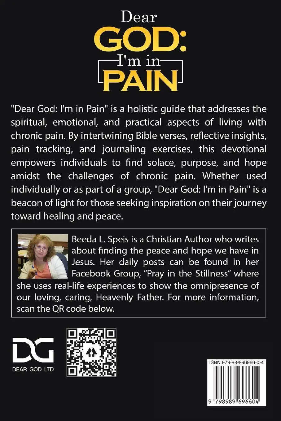 Rückseite: 9798989696604 | Dear God | I'm in Pain: 28-Day Devotional For Those Who Are Suffering