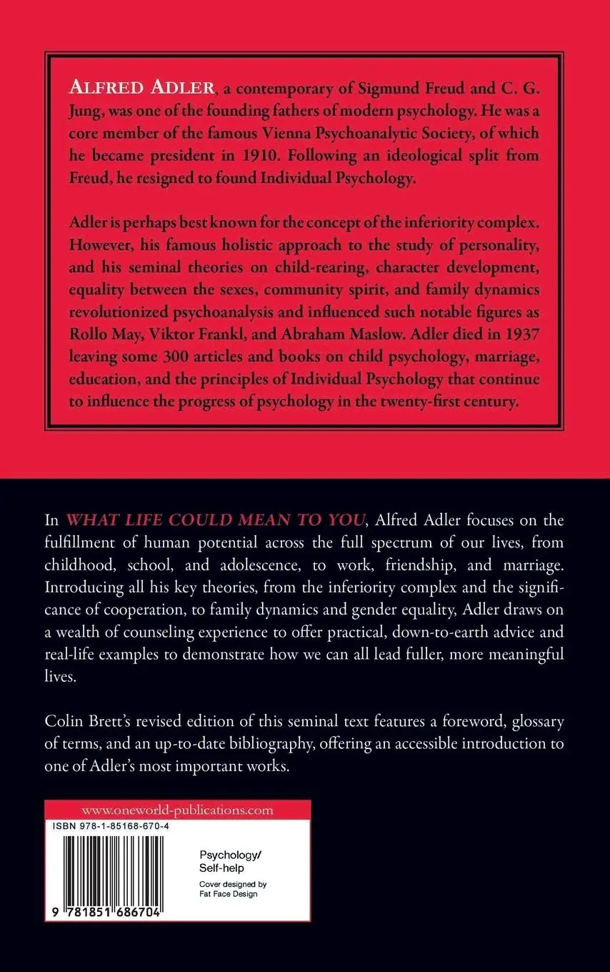 Rückseite: 9781851686704 | What Life Could Mean to You | The Psychology of Personal Development