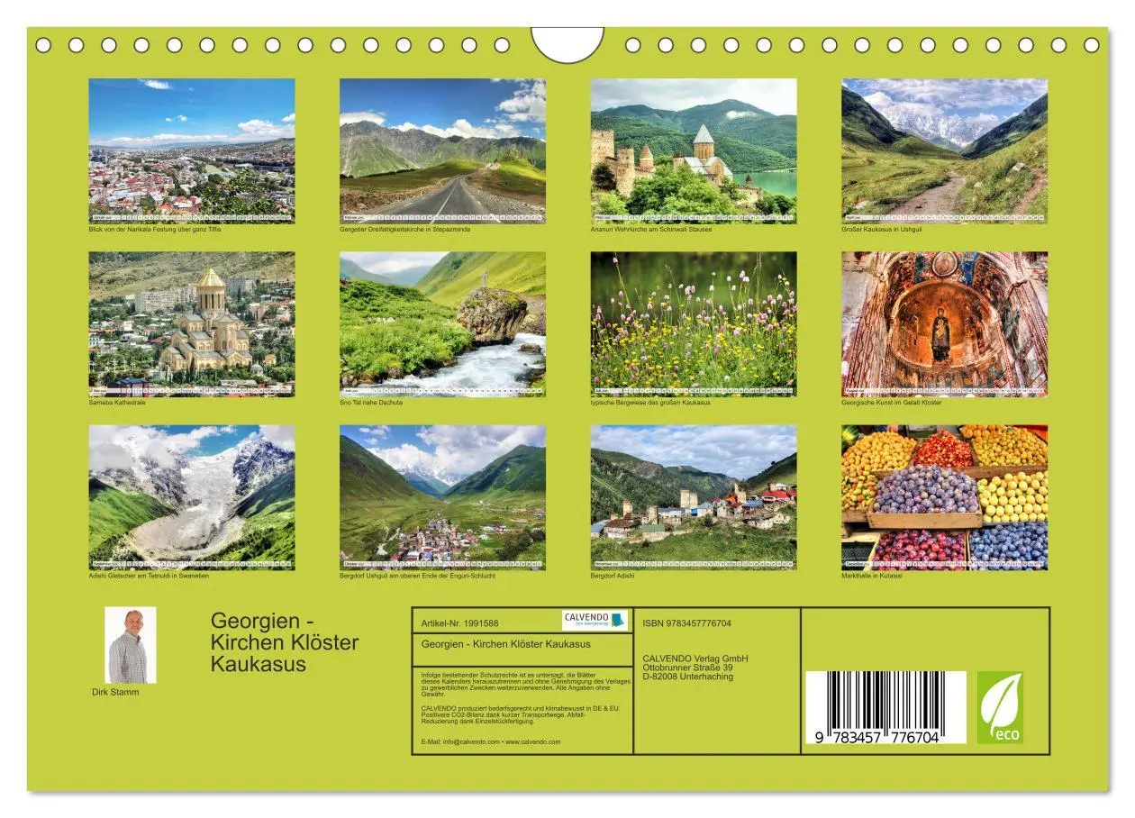 Bild: 9783457776704 | Georgien - Kirchen Klöster Kaukasus (Wandkalender 2026 DIN A4...