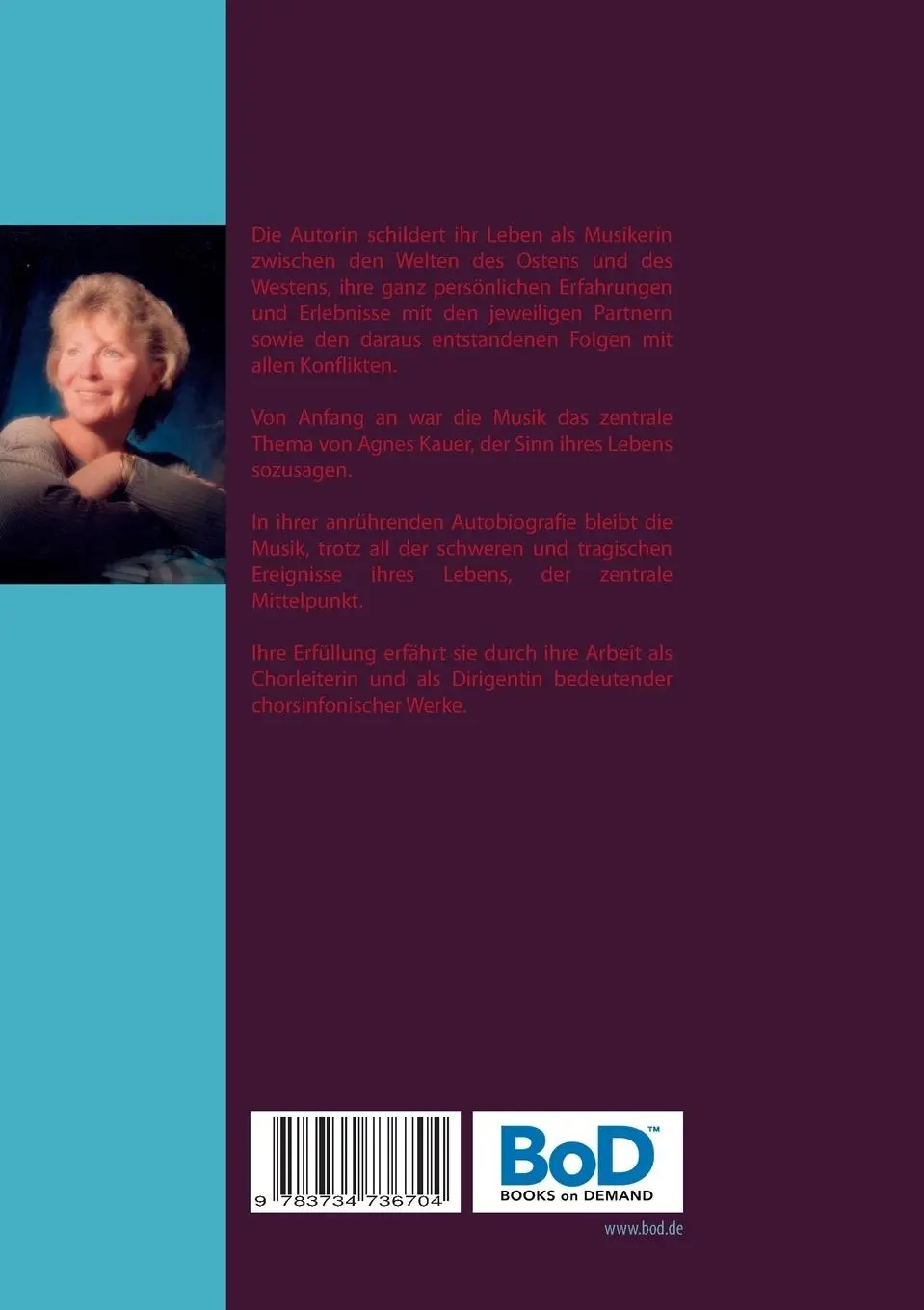 Rückseite: 9783734736704 | Musik - Sehnsucht und Erfüllung | Agnes Kauer | Taschenbuch | 248 S.