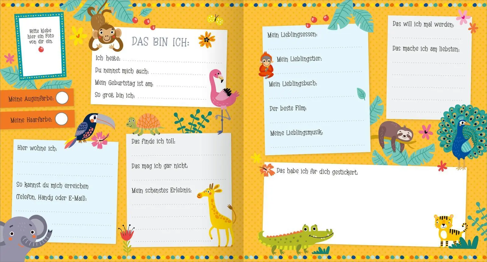 Bild: 4014489136804 | Alle meine Freunde - Dschungel Mit über 300 Stickern | Buch | 64 S.