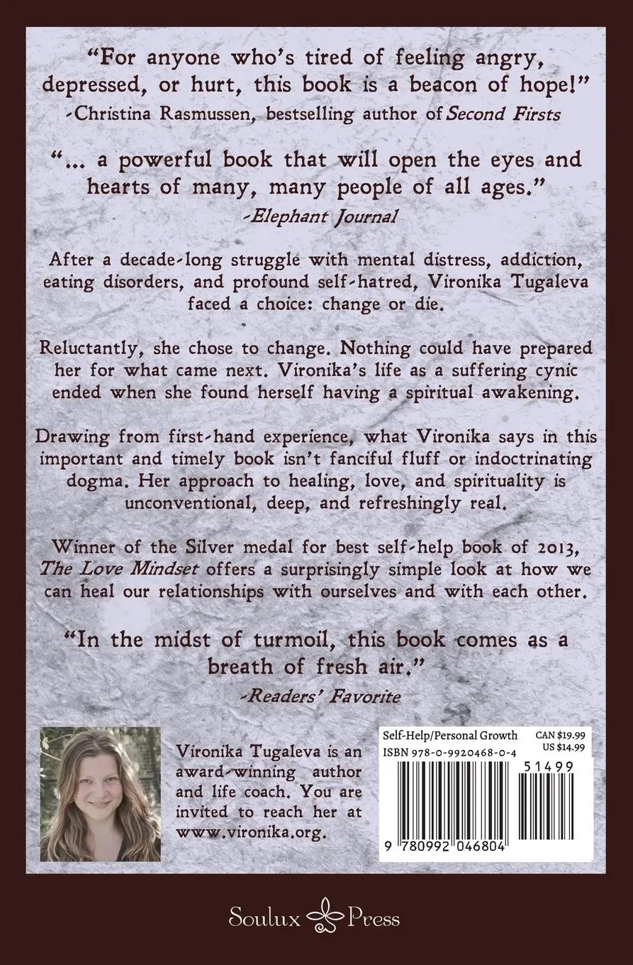 Rückseite: 9780992046804 | The Love Mindset | An Unconventional Guide to Healing and Happiness