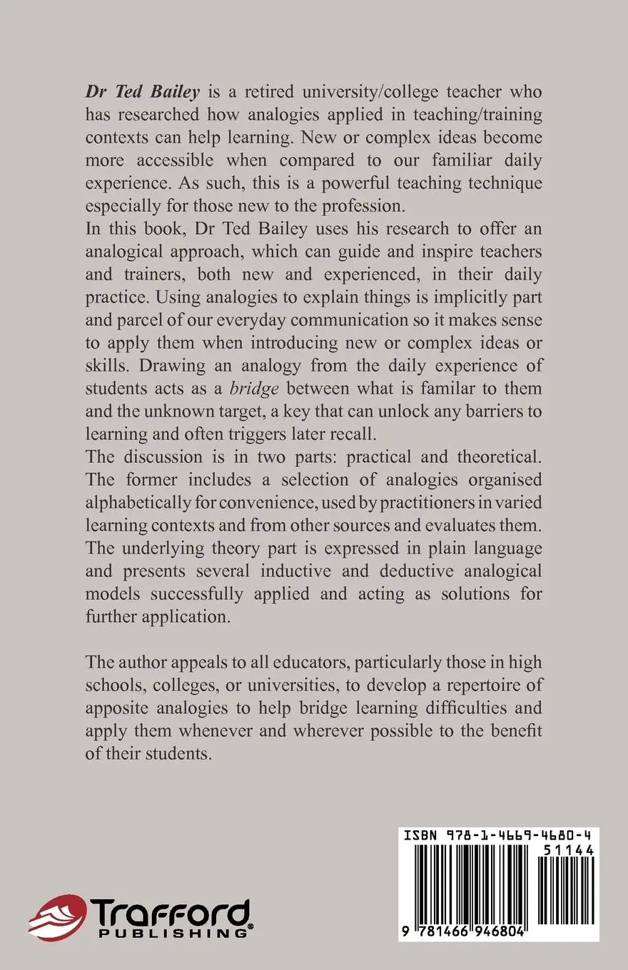 Rückseite: 9781466946804 | "Aha!" Teaching by Analogy | Ted Bailey | Taschenbuch | Englisch