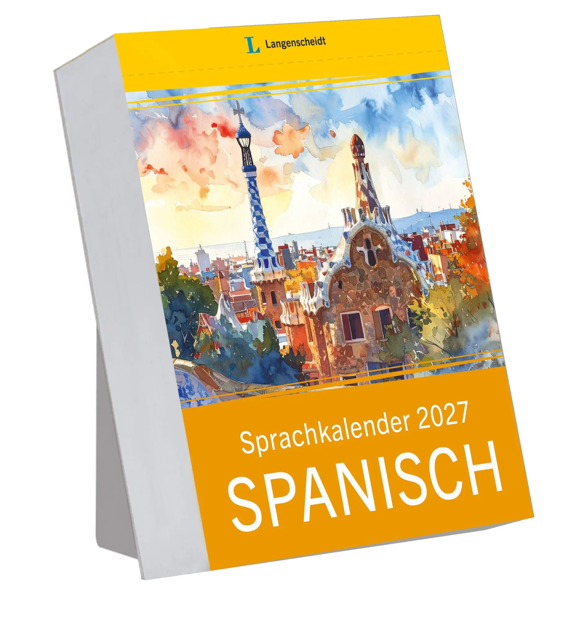 Cover: 9783125636804 | Langenscheidt Sprachkalender Spanisch 2027 | Tagesabreißkalender