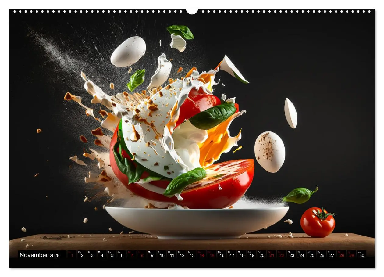 Bild: 9783457526804 | Italienische Gerichte (Wandkalender 2026 DIN A2 quer), CALVENDO...