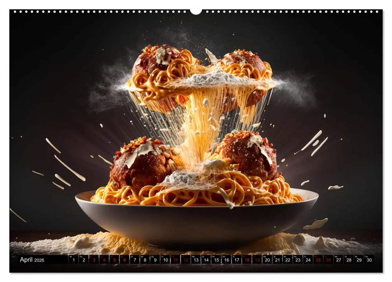 Bild: 9783457526804 | Italienische Gerichte (Wandkalender 2026 DIN A2 quer), CALVENDO...