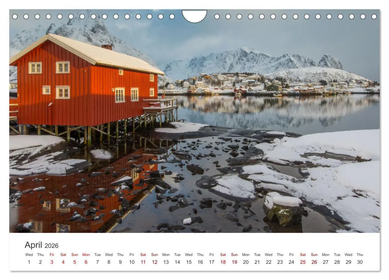 Bild: 9783516546804 | Lofoten Reflections in the water (Wall Calendar 2026 DIN A4...