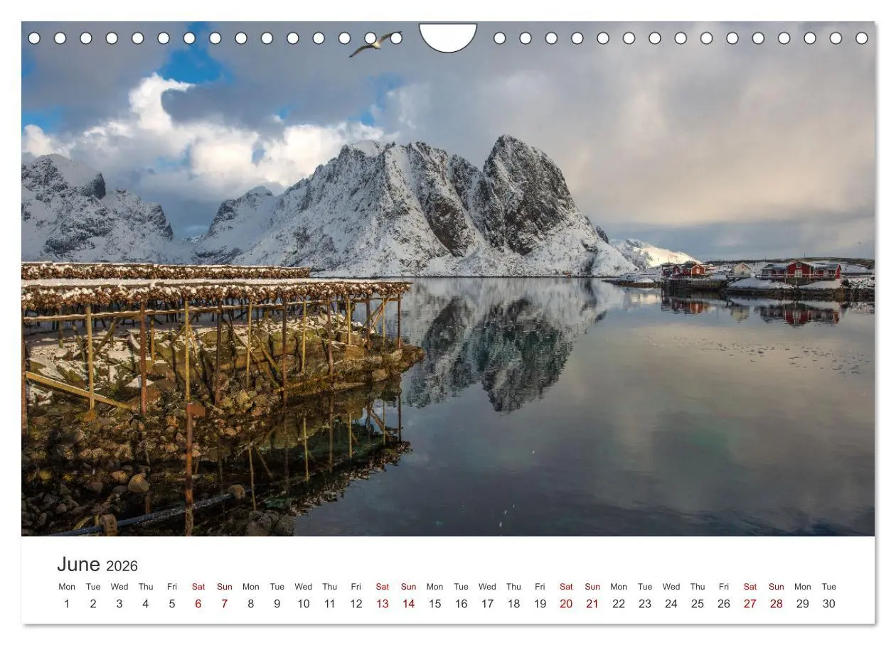 Bild: 9783516546804 | Lofoten Reflections in the water (Wall Calendar 2026 DIN A4...