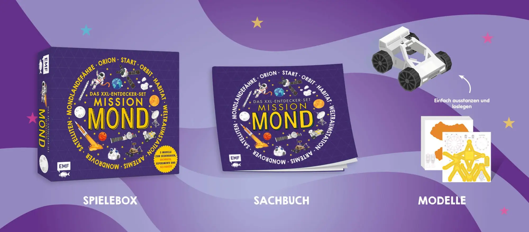 Bild: 9783745926804 | Das XXL-Entdecker-Set - Mission Mond: 5 Modelle zum Selberbauen,...