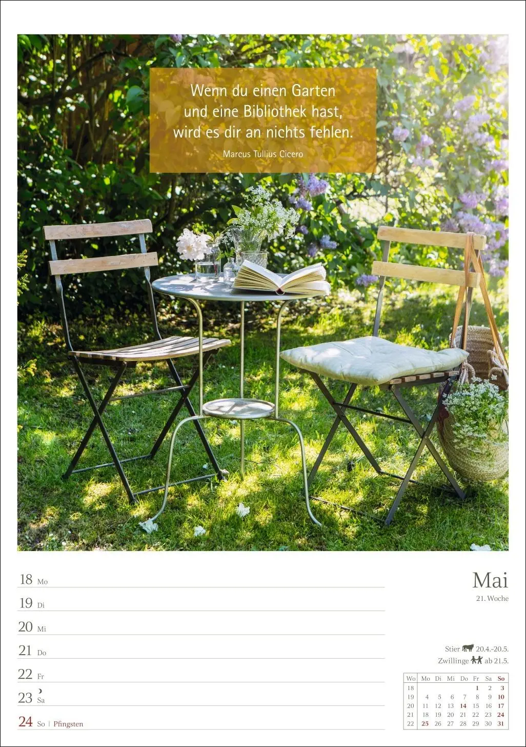 Bild: 9783840036804 | Leben mit Büchern Wochenplaner 2026 - 53 Blatt mit Weisheit der...