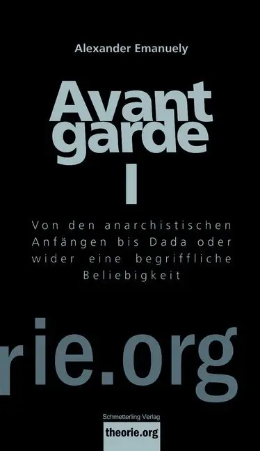 Cover: 9783896576804 | Avantgarde. Tl.1 | Alexander Emanuely | Taschenbuch | 204 S. | Deutsch