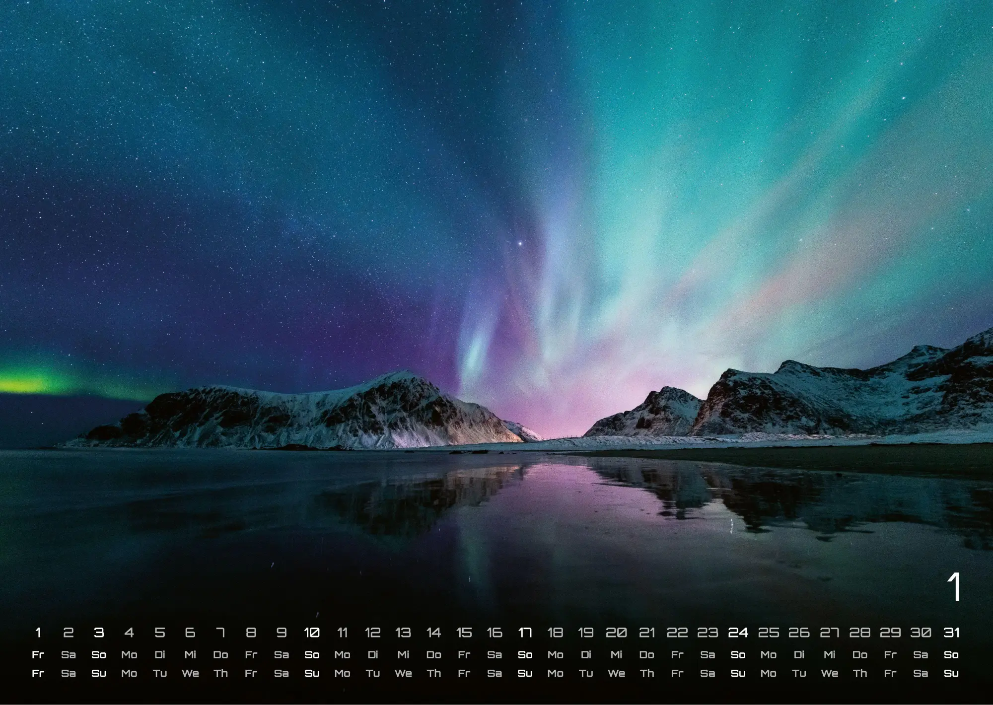 Bild: 9783986736804 | Polarlichter - grandiose Naturschauspiele - 2027 - Kalender DIN A3