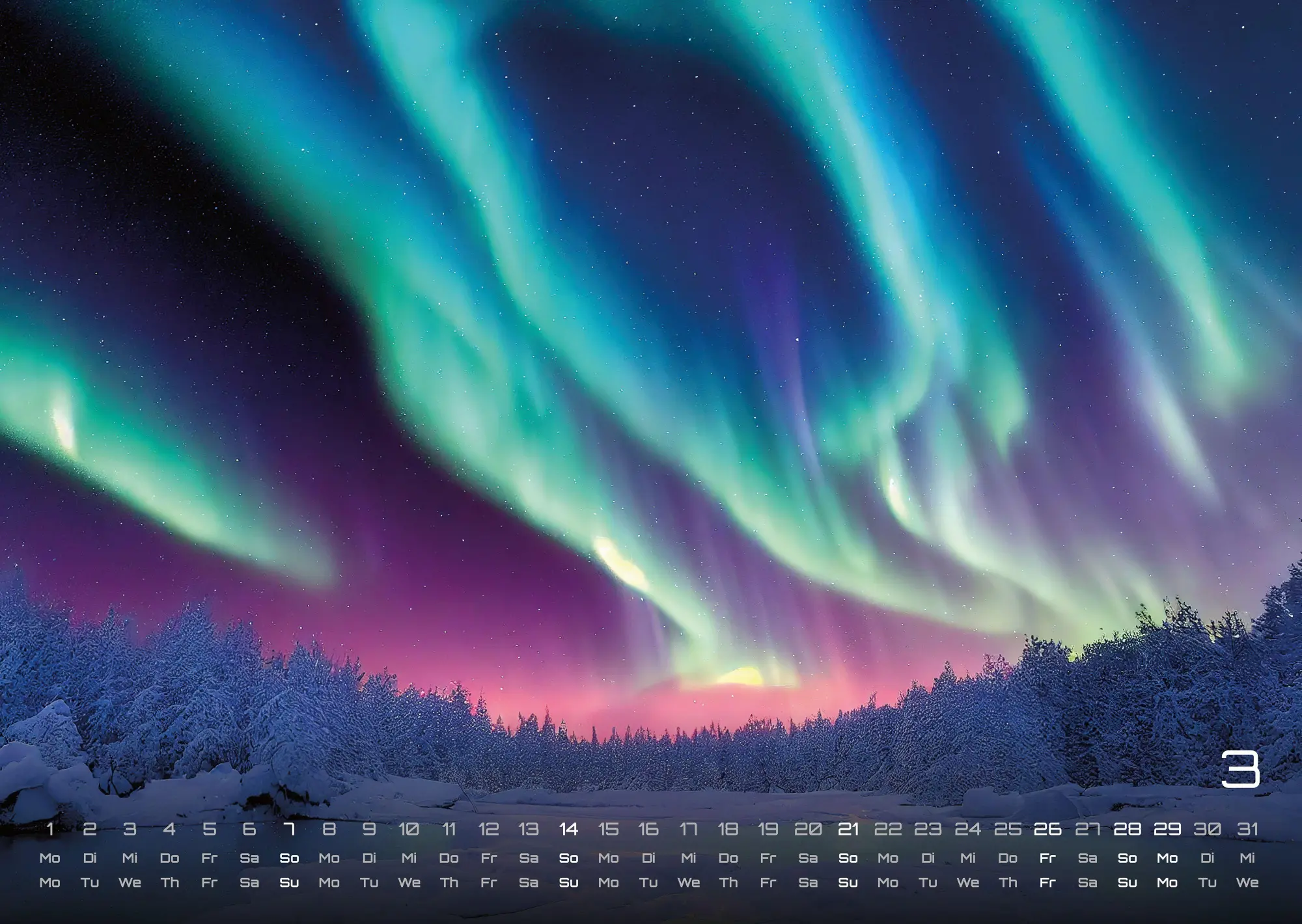 Bild: 9783986736804 | Polarlichter - grandiose Naturschauspiele - 2027 - Kalender DIN A3