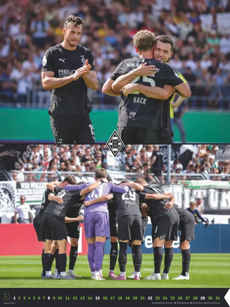 Bild: 4069095006904 | Borussia Mönchengladbach 2026 Wandkalender XL - Fußballkalender -...