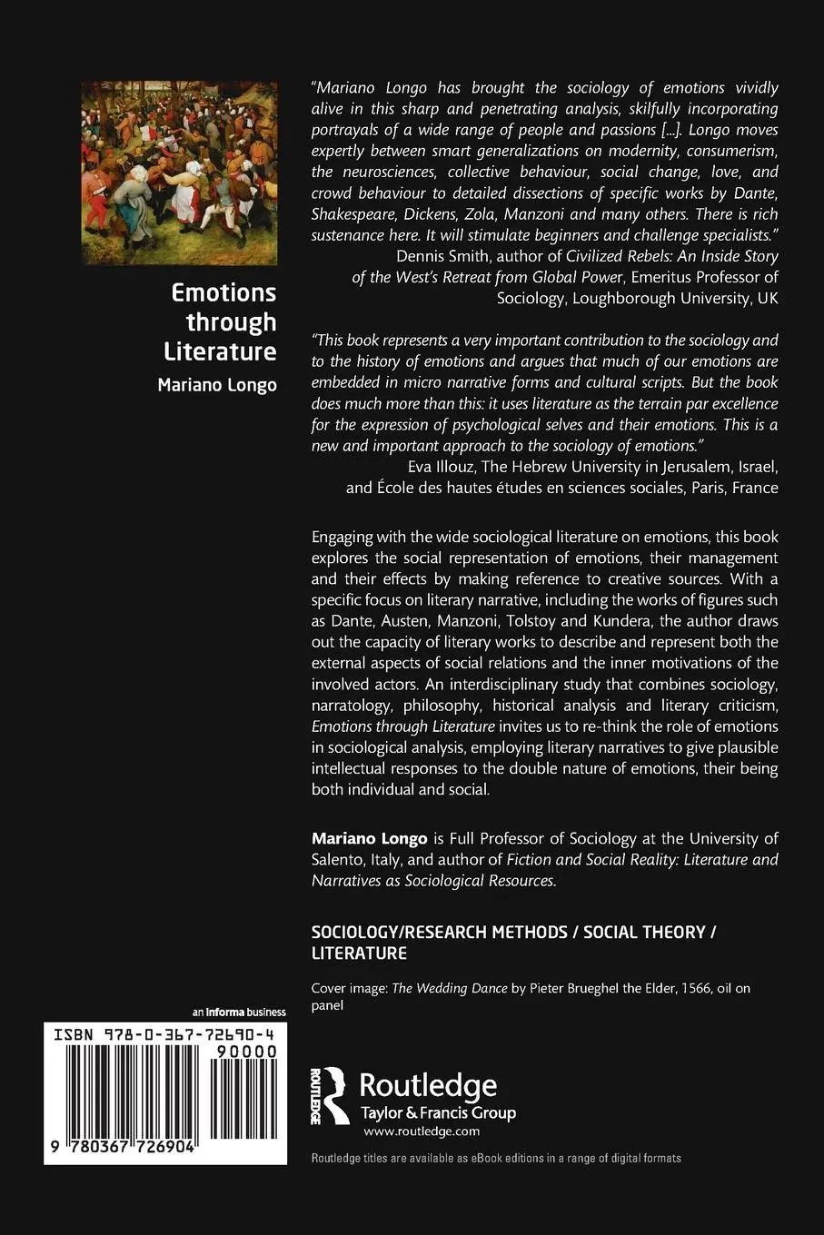 Rückseite: 9780367726904 | Emotions through Literature | Mariano Longo | Taschenbuch | Englisch