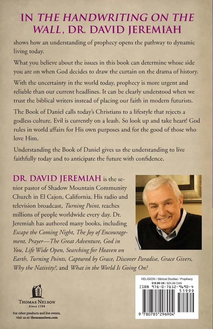 Rückseite: 9780785296904 | The Handwriting on the Wall | Secrets from the Prophecies of Daniel