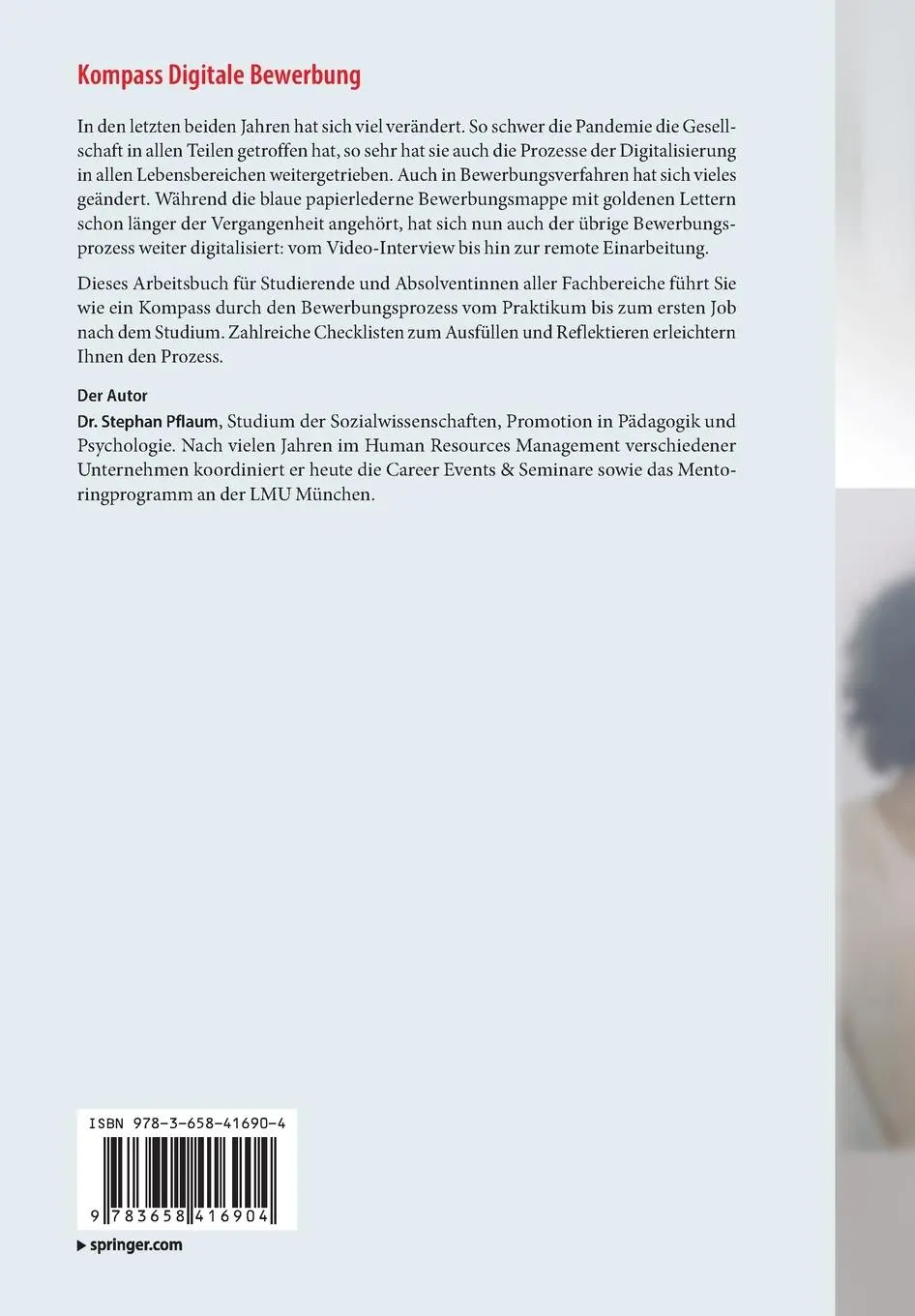 Rückseite: 9783658416904 | Kompass Digitale Bewerbung | Für Student*innen und Absolvent*innen