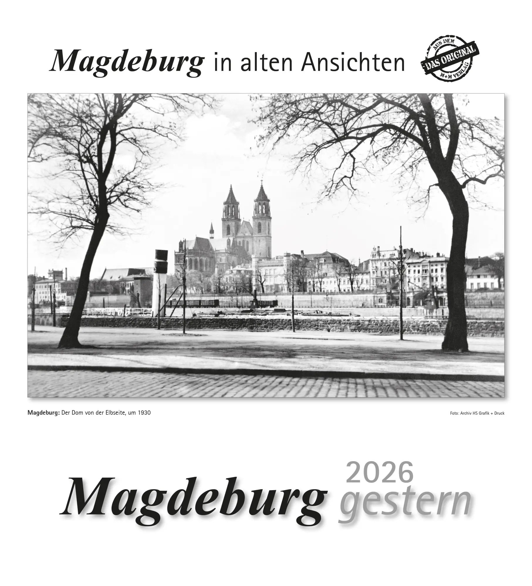Cover: 9783961666904 | Magdeburg gestern 2026 | Magdeburg in alten Ansichten | Kalender